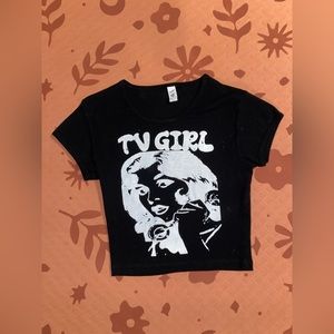 TV Girl Cropped Baby Tee (SOLD)